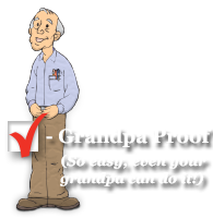 So easy Grandpa can do it!